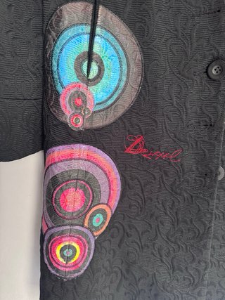 Abrigo largo Desigual negro talla M