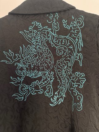 Abrigo largo Desigual negro talla M