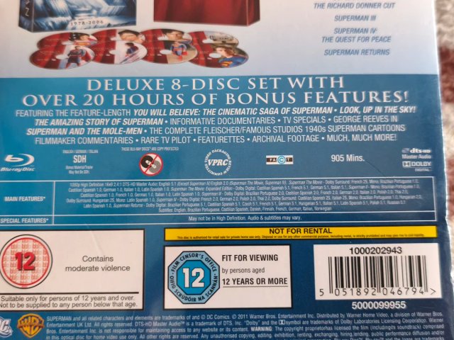 L'antologia cinematografica di Superman (Blu-ray)