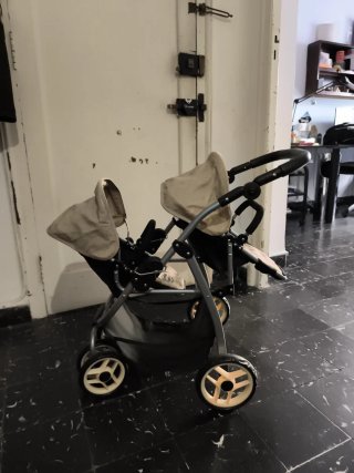 Carrito Gemelar para Muñecas