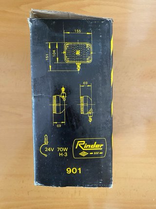 2 Faros Antiniebla Rinder 900 Amarillos