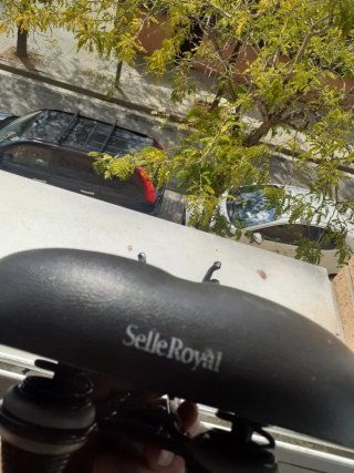 Sillín de bicicleta negro.SELLE ROYAL.