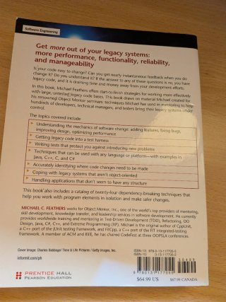 Working Effectively with Legacy Code