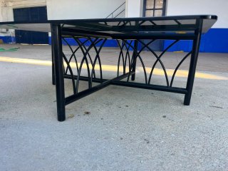 Mesa centro salón con 4 pufs