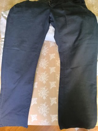 Pantalón chino vestir negro/azul