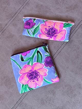 2 Bolsitas/estuches hechas a mano