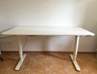 Escritorio Elevable Eléctrico Blanco