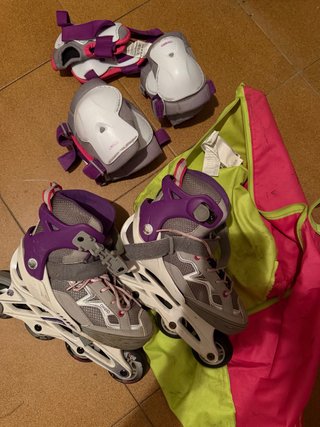 Patines Oxelo con Protecciones y Bolsa