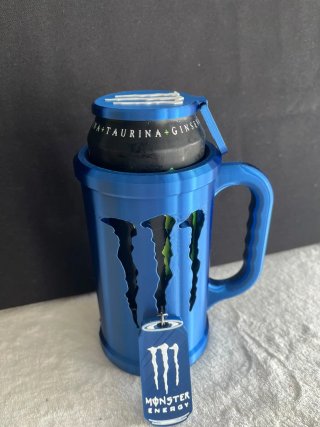 Kit Suporte Lata Monster 500ml Azul