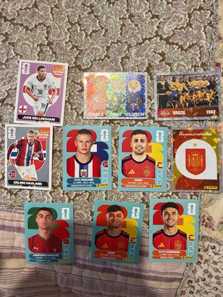 Lote de 9 Cromos Panini Mundial 2026