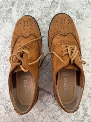 Zapatos Marypaz Antelina Marrones Talla 39