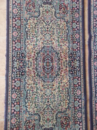 Set de 2 Alfombras de Lana Estilo Oriental