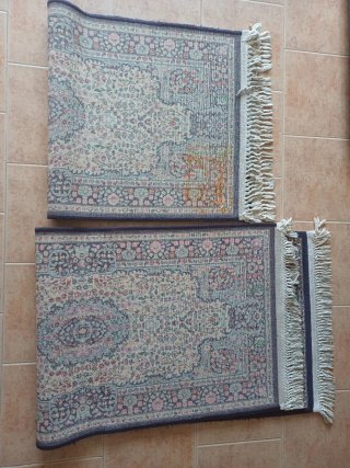 Set de 2 Alfombras de Lana Estilo Oriental