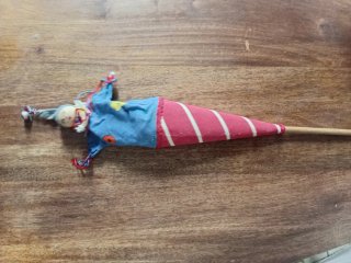 Marioneta antigua de palo anos 60.