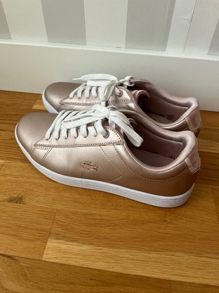 Zapatillas Lacoste Mujer Talla 39 Rosa Dorado