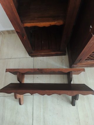 Conjunto de Muebles de Salón de Madera