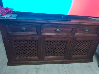 Conjunto de Muebles de Salón de Madera