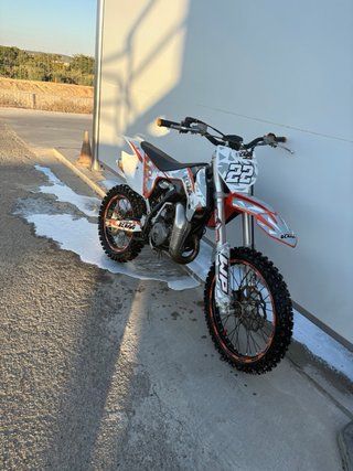 KTM 85 Motocross Naranja/Blanco