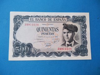 Billete 500 Pesetas 1971 Verdaguer SC-