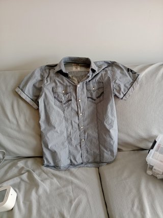 Camisa de hombre azul