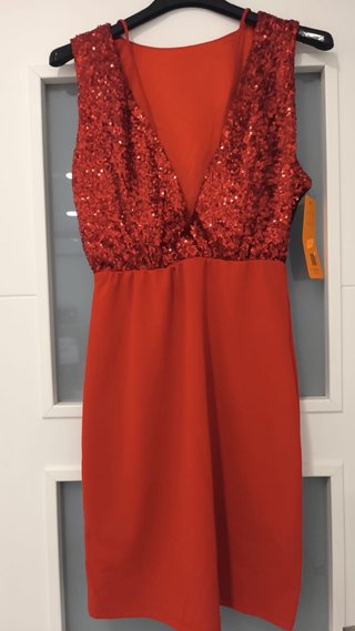 Vestido Rojo de Lentejuelas