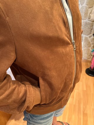 Cazadora Bomber Hombre Marrón