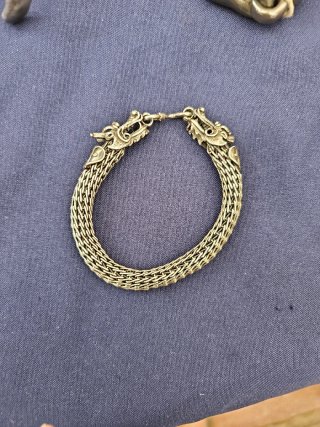 Pulsera Plata Diseño Dragón