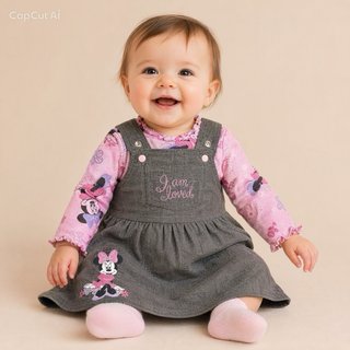 Conjunto de Bebé Disney Stitch Rosa