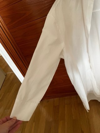 Camisa larga blanca Bershka