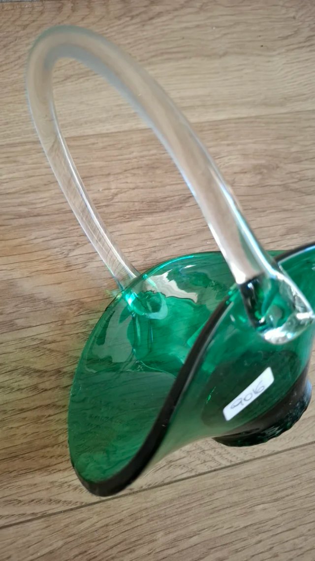 Cesta Flores Murano Vidrio Hecho en Italia