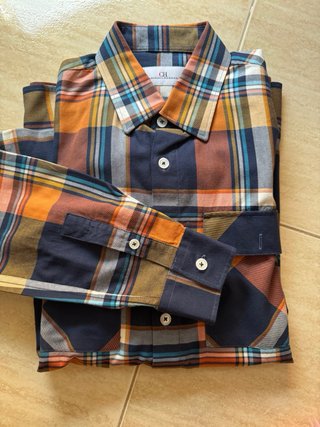Camisa Carolina Herrera Cuadros Talla M