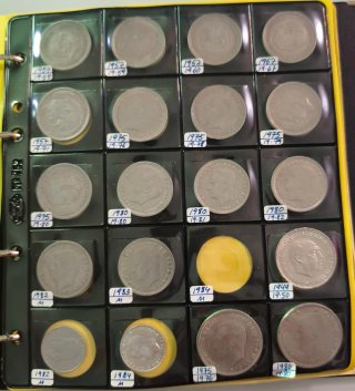 Álbum Colección de Monedas de Pesetas (Franco y JC