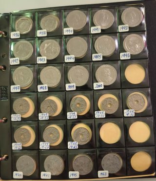 Álbum Colección de Monedas de Pesetas (Franco y JC