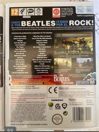 Juegos Wii Rock Band y The Beatles