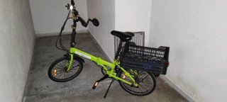 Bicicleta Urbana Plegable Verde