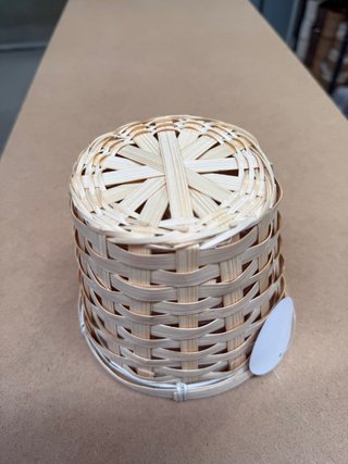 Cubremaceta de Bambú Natural 15 cm