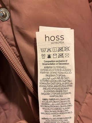 Abrigo Hoss Intropia rosa talla L