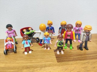 Lote Playmobil Familia y Carritos