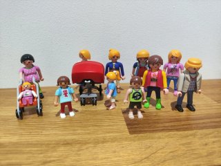 Lote Playmobil Familia y Carritos