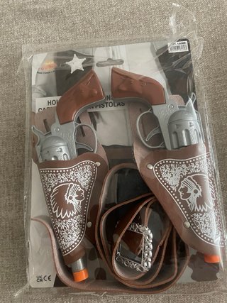 Disfraz Vaquero Oeste hombre con pistolas