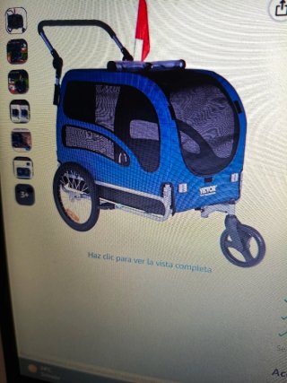 Remolque para perros VEVOR azul