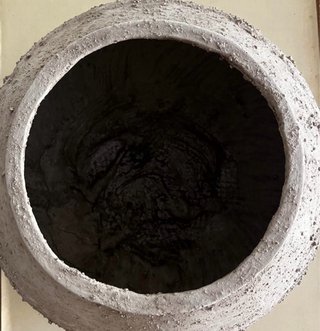 Jarrón de Cerámica Gris