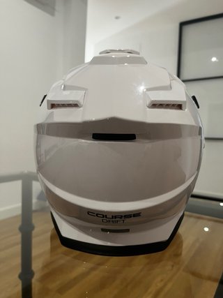 Casco Off-Road COURSE Blanco.  Talla XS (53-54cm)