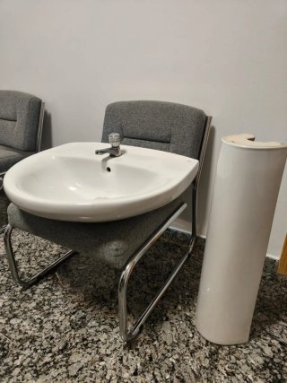 Lavabo Roca con Pie y Grifo