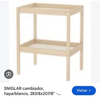 Cambiador SNIGLAR IKEA haya/blanco