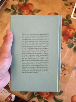 Crónica de una muerte anunciada (primera edición)