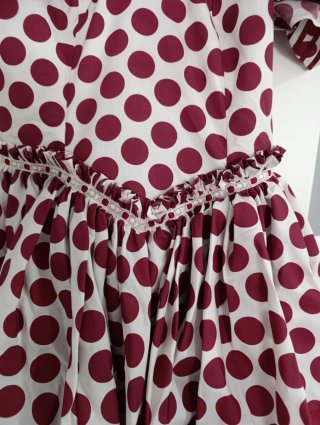 Traje de Flamenca Rojo y Blanco Talla Única