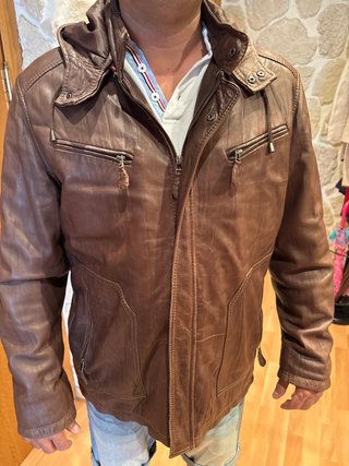 Chaqueta de piel auténtica hombre