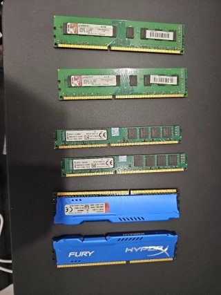 Lote de 6 Módulos Memoria RAM DDR3