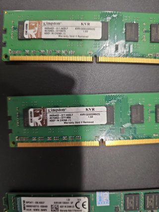 Lote de 6 Módulos Memoria RAM DDR3